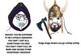 NO000!! YOU'RE SUPPOSED TO BE A STEALH ASSASSIN!! YOU CAN'T JUST KILL EVERYTHING YOU SEE!! hinga dinga durden axe go schlöp schlöp YOU CAN'T FIGHT FULL ON WARS AND INVADE OTHER COUNTRIES!!! NOO0000