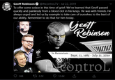 The tweet that announced his passing.