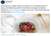 Sunkist Sunkist @Sunkist Getting your daily dose of vitamin C during brunch is easy and delicious with this blood orange avocado toast by @LivelyTable. Check out your new fave spring recipe here: bit.ly/2YawgGx 1:28 PM · Apr 28, 2020 · Twitter Web App