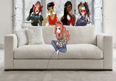 Couch Cartoon Sofa bed Wall Furniture