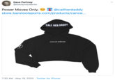 Dave Portnoy @stoolpresidente Power Moves Only. store.barstoolsports.com/products/cance... @callherdaddy CALL HER DADDY cancel suitman 7:30 AM · May 18, 2020 · Twitter for iPhone