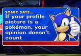 sonic says