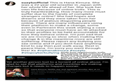 suzyluofficial This is Hana Kimura. She was a 22 year old wrestler in Japan with her whole life ahead of her. She took her own life because of online trolls. This is truly heartbreaking. How many more must suffer due to the hands of complete strangers online? She had hopes and dreams and they were taken from her because of jealous disgusting people online. There are many influencers using their platform to make a change, some even in Parliment this week stating a case so that everyone must have an ID attached to their profiles to be held accountable for how they behave online. I'm just sad that we are moving so slow when making this change & in the meantime more are still suffering. Please report any bullying you see online and if you dont have anything kind to say then just walk away. Rest in peace Hana. I'm sorry you went through this! Xx #riphanakimura #suzylu #stopcyberbullying Aside from opportunistic trolls, the majority of the criticism aimed at these two is about content theft. Steejo @Steejo That's not "bullying", and it's beyond gross to use a real suicide to further play the victim. Yet another person lost to a torrent of online abuse. I'm glad to see that platforms and countries are making changes but it needs to happen sooner. Hana Kimura: Netflix star and Japanese wrestler dies at 22 The wrestler turned Netflix Reality TV personality had posted about online bullying before she died. S bbc.com 10:06 AM May 23, 2020 · Twitter Web App