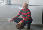 You'll never be as cool as Freddie Krueger smoking a ciggarette. (Disclaimer: Smoking's bad, mmm'kay)