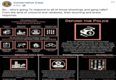 Conservative Cops Save • 4 hrs So... who's going To respond to all of those shootings and gang calls? From the land of unicorns and rainbows, their stunning and brave response 