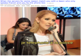When the servers for some reason match you with a Jason who only speaks French and you fix the phone box (1.redd.it) submitted 2 years ago by LeonDePlata 10 comments share save hide give award report crosspost je teléphonela la police easons2Stond