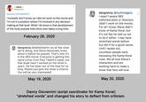 Danny Giovannini lied about Kamp Koral to deflect from criticism The script coordinator for Kamp Koral, Danny Giovannini, said in February 2020 that he didn't know if Hillenburg was aware of Kamp Koral. In May 2020, Giovannini flip-flopped and pretended to know that Hillenburg was aware; he later deleted this comment and explained that it was an attempt at deflecting criticism. He has since disabled comments on his Instagram and privatized his Twitter, but the original tweet was archived here: https://web.archive.org/web/20200226213552/https:/twitter.com/dangninny/status/1232766756042629121