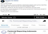 ... Niangao Van Dekker 4 jam Sorry if out of topic Alert for everyone, bunch of idiotics Indonesian began mass group reporting once again. Non Sense Memes are being targeted again Please be carefull for all and spread it to elsewhere around world If I not mind, would all admins of this group postponed Indonesian people to join this group for a while ? Thank you for yours attention 20.20 A 0.44 3G KB/S 65 Mode Data (? Buka Gratis Q Fenincial Reporting Indo... Beranda Postingan Ulasan Foto Tentang LInat Semua Fenincial Reporting Indonesia 1 jam · O ...