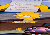 Kirby Griffin giving Lisa Simpson a note You are Lisa Bimpson