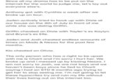 Since all my drama has to be put on the internet for the world to judge me, let's lay out everyone else's. Anthony got with Cynthia a week after we broke up on tour. Jaden actively tried to hook up with Dixie at our house on the 4th of July in front of me while she was dating Griffin. Griffin cheated on Dixie with Tayler's ex Kaylyn and Bryce's ex Elle. Jaden and Josh cheated endless amounts of times on Mads & Nessa for the past few months. Kio cheated on Olivia. The only person who has a right to be upset with me is Charli and I'm sorry I hurt her. We broke up and I messed up by kissing Nessa. I am not sorry to Josh, we are not boys and we haven't been boys since he lied to Charli saying I had an STD 6 months ago trying to get her to stop seeing me. I'm not going to let these hypocrites try and ruin my life without their lives being out on the internet too.