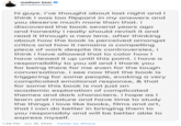 madison beer @madisonbeer hi guys. i've thought about last night andI think I was too flippant in my answers and you deserve much more than that. i discovered the book several years ago and honestly i really should revisit it and read it througha new lens. after thinking about how the book is perceived amongst critics and how it remains a compelling piece of work despite its controversies, i think i have allowed that to color how I have viewed it up until this point. i have a responsibility to you all and I thank you for being there for me even for the tough conversations. i see now that the book is triggering for some people, evoking a very complicated emotional response, & that for some this book is not just an academic exploration of complicated themes and dark characters. i hope as I learn and mature and have time to study the things i love like books, films and art, that I can do better in bringing them to you responsibly and will be better able to express myself. 1:29 PM · Jun 16, 2020 · Twitter for iPhone