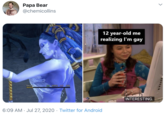 Papa Bear @chemicollins 12 year-old me realizing I'm gay INTERESTING. Shiva Final Fantasy
