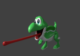 Made this in blender and Textured in Substance Painter in around 3 days. My friends started calling this guy Primal Yoshi