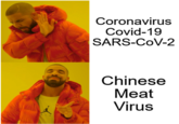 Coronavirus Covid-19 SARS-CoV-2 Chinese Meat Virus