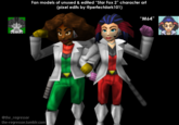 Fan models of unused & edited "Star Fox 2" character art (pixel edits by @perfectdark101) “M64" @the_regressor the-regressor.tumblr.com
