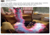 Johnny Chiodini @johnneh I love my wife very much, but over the past few weeks she has been making a long furby for a friend's birthday and it has made living here very uncomfortable 8:15 AM · Aug 9, 2020 · Twitter for Android
