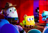 Kamp Koral in the new SpongeBob movie The Kamp Koral scene from the movie. Showing the camper character designs in 3D/CGI.