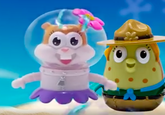 Sandy and Mrs. Puff toys Figures of Sandy and Mrs. Puff from Kamp Koral, the SpongeBob spin-off.