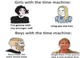 but at what cost? | Time Travel: Is Invented / Men With a Time Machine ...