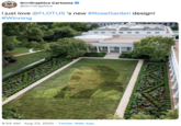 GrrrGraphics Cartoons @GrrrGraphics I just love @FLOTUS 's new #RoseGarden design! #Winning 9:54 AM · Aug 23, 2020 · Twitter Web App