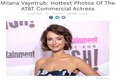 Lily From AT&T 2016 Article Milana Vayntrub: Hottest Photos Of The AT&T Commercial Actress By ERIC ITALIA Feb 2, 2016 9:58 am UPDATED: 10 mins ago |U"; ainment C-CON SHI tainment Tony Forte/WENN