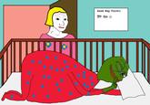 Shhhhhhhh mommy doesn't know Pepe is still awake
