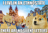 I LIVE IN AN ETHNOSTATE THERE ARE NO SILENT LETTERS