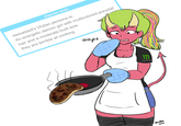 Diagnosis results nocunoct's Vtuber persona is: An energetic demon girl with multicolored ponytail hair and a moderate bust size. they are terrible at cooking. oops.. 111 MONSTER 2020