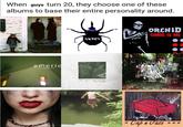 When guys turn 20, they choose one of these albums to base their entire personality around. ORCHID CHAOS IS ME SAOSIN americ nteethall LA DISPUTE * Cap n Jazz ***
