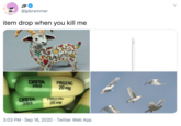 JP V @jpbrammer item drop when you kill me DISTA PROZAC 20 mg 3105 DISTA 3105 PROZAC 20 mg SPL 3:03 PM · Sep 16, 2020 · Twitter Web App >