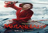 DisNER MULANS EH Disnep + PREMIER ACCESS Exclusively Available Sept. 4 Additional Fee Roquired
