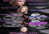 Welcome, voice activation required "Wanda Maximoff" *Access Denied* "Scarlett Witch 39 Access Denied Best MCU Gl Acess Denied EEN MADE WITH 23 *Welcome, EEN* SPLIT PIC THRE
