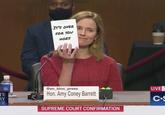 ITS OVER FOR YOU HOES @en_bloc_press LIVEE TE RY EE Hon. Amy Coney Barrett C-S SUPREME COURT CONFIRMATION
