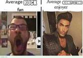 Average ROCK I Average KIDNEY STONE enjoyer fan 9game imgflip.com Hair Face Forehead Nose Head Eyebrow Chin Hairstyle Cheek Photo caption