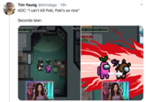 Tim Young @shindags · 14h AOC: "I can't kill Poki, Poki's so nice" Seconds later: Ping: 50 r Press Esc to exit full screen sks to win. (2/2) 12) poki aoc RITY Tasks Tasks