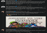 Alex Hutchinson @BangBangClick · Oct 22 Streamers worried about getting their content pulled because they used music they didn't pay for should be more worried by the fact that they're streaming games they didn't pay for as well. It's all gone as soon as publishers decide to enforce it. 5K 27 5.3K 7.8K Alex Hutchinson @BangBangClick · Oct 22 000 The real truth is the streamers should be paying the developers and publishers of the games they stream. They should be buying a license like any real business and paying for the content they use. 17.6K 2I 18.2K 5.1K @Jack_Septic_Eye · 18h Jacksepticeye I find this thinking extremely ironic considering you have fanart of me, a streamer, as your banner from when I played Savage Planet 000 MAGPIE @rare_magpie · Feb 4 野蛮惑星 JOURNEY TO THE SAVAGE OANGT マグイ、 481 2I 3.3K 45.3K Jacksepticeye @Jack_Septic_Eye · 17h 00 You've even cropped out their watermark in the banner and haven't given them credit for it anywhere. Very hypocritical 436 27 1.3K 33.2K