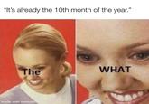 "It's already the 10th month of the year." The WHAT made with mematic
