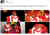 Lucy @honeyspoon_ 000 RIP to the gmail logo that they ripped off of Sock it 2 Ме