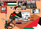 First posted by a /pol/ user under the Palestine flag.