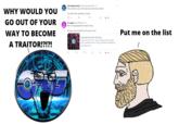 Traitor! One Angry Gamer @OneAngryGamerHD - 7h Why would you go out of your way to become a traitor? WHY WOULD YOU You didn't learn anything in school? O 15 A Tip GO OUT OF YOUR Al. Lopez @AL2009man - 6h 00 Well, I did graduated from High School. Put me on the list Anyway, were doing this JUST cause we can! WAY TO BECOME "Libera Me From Hell" with subs Libera me from Hell - Tengen Toppa Gurren Lagann Rap: Tarantula (from Hi-Timez) Operetta: Kasahara Yu. A TRAITOR!?!?! O youtube.com ili A Tip