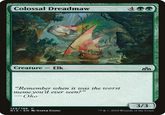 Colossal Dreadmaw Creature - Elk "Remember when it was the worst |тете уоu'd ever seen?" -Oko 3/3 125/196 C RIX • EN K JESPER EJSING TM & © 2018 Wizards of the Coast