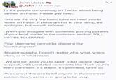 @John is the CEO of Parler, and here he is describing what isn't allowed on the famously censorship-free site.