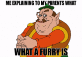 ME EXPLAINING TO MY PARENTS WHAT WHAT A FURRY IS Cartoon Illustration Photo caption Clip art