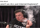 hits blunt aren't we ALL just Internet Explorers? OCCUP