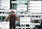 Ubobmensch A SJW Squirrel QladyFuzztal - Oct 13 @the_moviebob if you want, I can direct you to the few GG supporters I know that actively call out the harassers, incl. within G. Bob Chipman the_moviebob - Jul 1 Or, rather, what happens to EVERYONE ELSE who has to share the 6 Reply 17 Retweet * Favonte *. More closer to a better world world with a huge "surplus" of now-directionless assholes? Bob Chipman @the_moviebob - Oct 13 @LadyFuzztail lI'm not sure how many ways I can explain that supporting a negative cause is STILL bad even if you're "nice" about it. View conversation 구 5 * 14 Bob Chipman the_moviebob - Jul 1 .human labor, well.. then what happens? What becomes of the "Yeah, I'm a hateful jackass, but you'll always need one more guys? A SJW Squirrel LadyFuzztail - Oct 13 @the_moviebob That is why I am not supporting the cause, but I am beginning to worry that you might cross the line separating Bob Chipman @the_moviebob Bob Chipman Gme_moviebob ¢으 Folow View conversation ·오 Follow 구 9 * 16 |2 fundamental questions underline 90% of my decisions: "Does this get us closer to a better world?" "Is this morally correct?" In that order Bob Chipman @the_moviebob - Jul 1 but as mechanization/digitization of labor continues and we find ourselves "needing" (as opposed to prefering/WANTING) less and @LadyFuzztail Here's something you should know about me: I "believe" that there is (almost) no such thing as a bad tactic - only bad TARGETS less.. View conversation 13 8 * 11 6 Reply 3 Retweet * Favorile *** More 13 Bob Chipman @the_moviebob Jul 1 is grounded in the idea that they could concievably be making some separate needed contribution to society, community, life, etc... METWEETS PAORITES 11 29 is MOST people actually DONT know |"what's best for them"... 1247 AM- 16 Nov 2014 View conversation 13 8 * 12 Bob Chipman ethe_moviebob - Jul 1 The thing nobody wants to talk about is that A LOT of our moral notions about the need to tolerate awfulfobnoxious/toxic fellow humans... subhuman rethinking our concept of human "worth" O Bob Chipman ae movisbob - h The only "negative image" anyone is taking away from #SVU is that college-age conservabros who rant about "SJWS" are Joverpopulation subhuman s----.. Viow converaation Bob Chipman ane moviabob - 7h ...and that the AAA/FPS "scene" is kind of regressive and embarassing from the outside. Spoiler: THAT'S BECAUSE THOSE THINGS ARE TRUE ;) Bob Chipman @the_moviebob Follow A problem with building a politically philosophy around "personal responsibility is MOST people actually DONT know Viow co mechanization "what's best for them"... RETWEETS FAVORITES 3 8 6:19 AM - 5 Nov 2014 no such thing as a bad tactic Bob Chipman @the_moviebob 46m ..and, in taking actions under the assumption that they do, often f--- things up for the rest of us pretty profoundly.