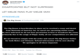 speedmaster @Alpharad 000 DISAPPOINTED BUT NOT SURPRISED LET MELEE FANS PLAY MELEE SMH #FREEMELEE The Big House @TheBigHouseSSB · 22h The Big House is heartbroken to share we've received a cease and desist from Nintendo of America, Inc. to cancel our upcoming online event. We were informed we do not have permission to host or broadcast the event, primarily due to the usage of Slippi. Sadly, all our competitions are affected. We are forced to comply with the order and cancel The Big House Online for both Melee and Ultimate. Refund information will be sent shortly. We apologize to all those impacted. 10:20 PM - Nov 19, 2020 · Twitter for iPhone 1.2K Retweets 51 Quote Tweets 19.6K Likes