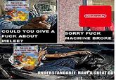 SIPER ASH BRO Nintendo COULD YOU GIVE A F--- ABOUT SORRY F--- MACHINE BROKE MELEE? SIPER MASH BRES UNDERSTANDABLE HAVE A GREAT DA