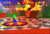 Terrifying story of a mario 64 hell mod
who caused luigi to escape from the cursed castle of 64 
there is a trap everywhere and danger .the mod is a mix of mario 64 and silent hill. there is fog in all levels