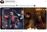 Charlie Schneider 000 @AwesomEmergency Also Same Energy #TheMandalorian The Mandalorian 18:54 1:37 PM · Nov 20, 2020 · Twitter Web App