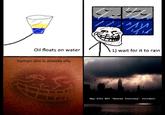 Oil floats on water 1) wait for it to rain human skin is already oily May 2021 NYC "Heaven Stairway" Incident
